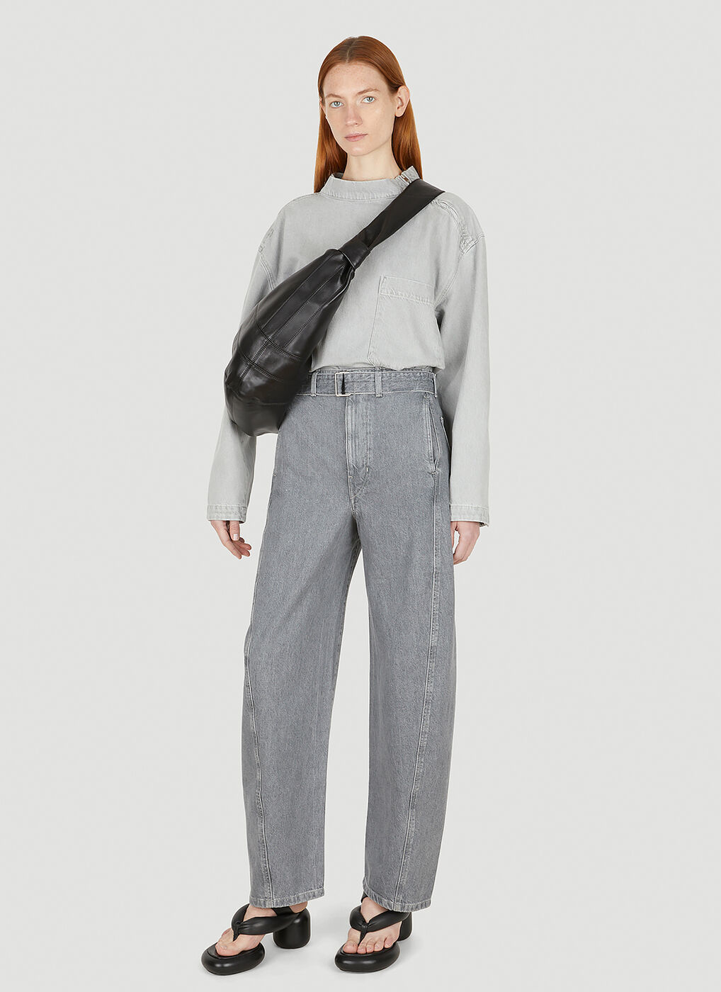Zipped Top in Grey Lemaire