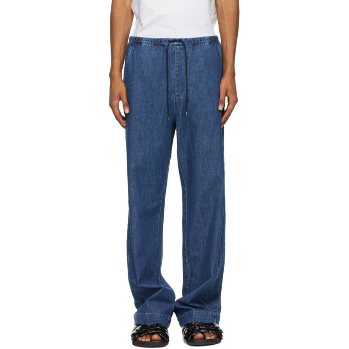 Valentino Blue Denim Chambray Jeans Valentino