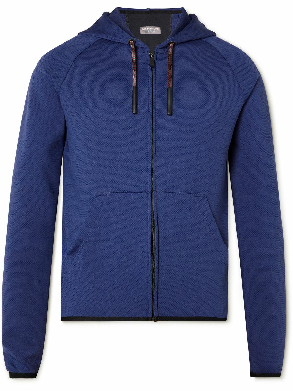 Café Du Cycliste - Gravel Solenne Tech-Jersey Cycling Hoodie - Blue ...