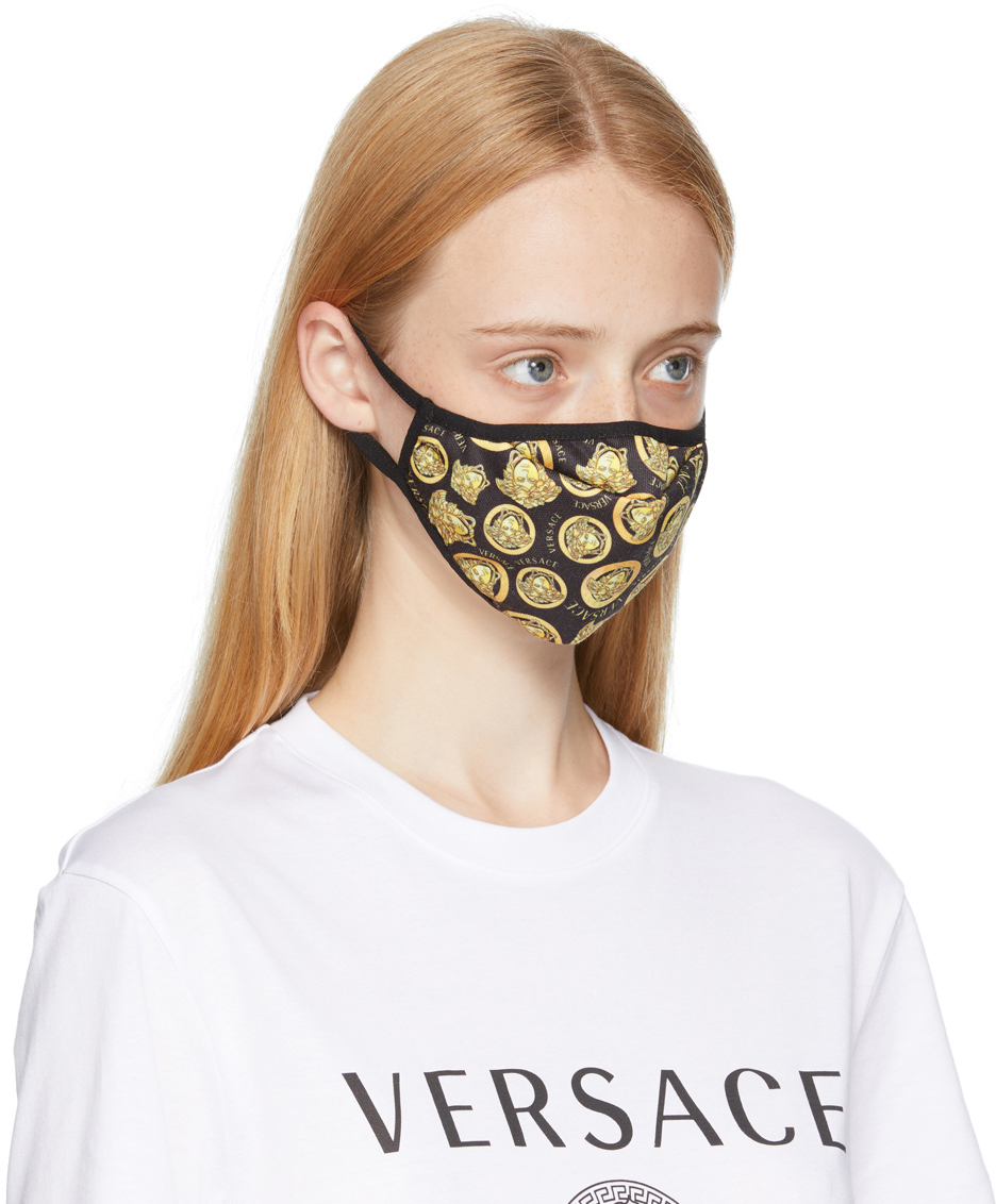 Versace Black & Gold Medusa Mask Versace