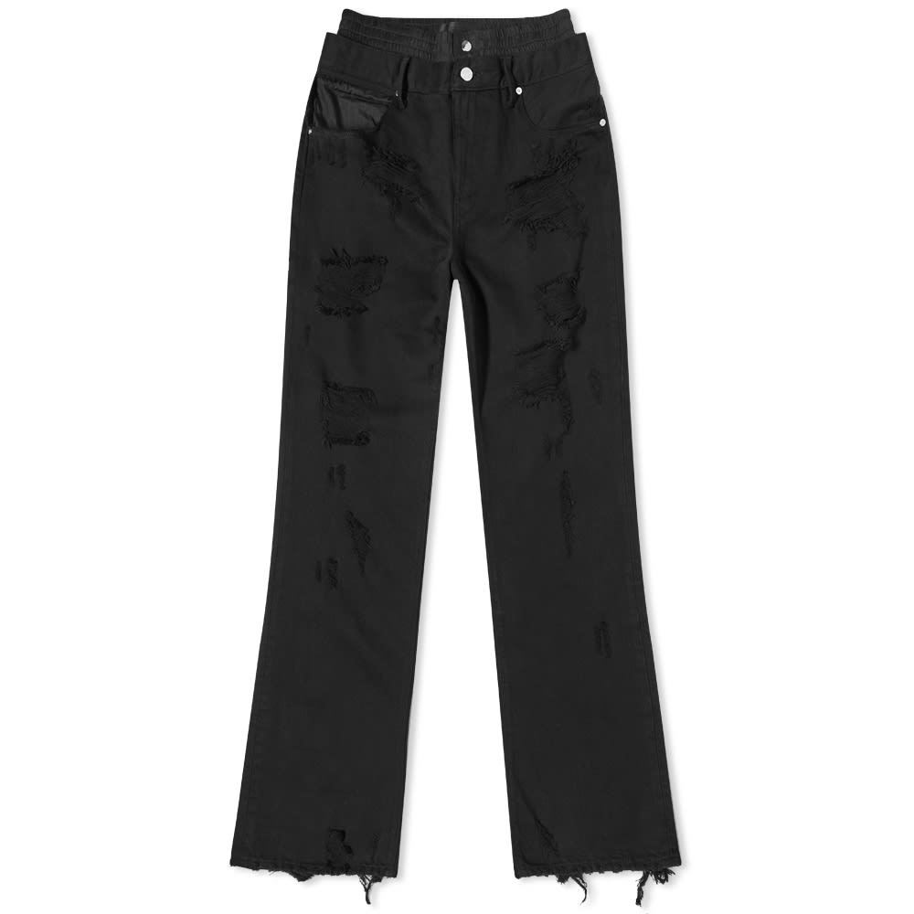 RtA Kallan Straight Leg Distressed Jeans RtA