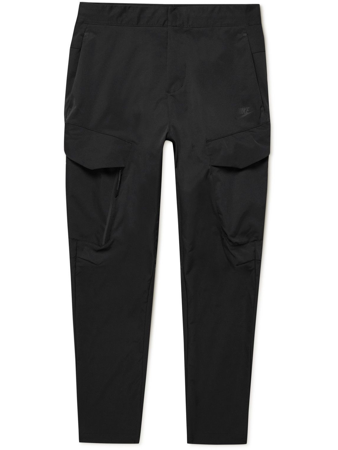 Nike - Sportswear Tech Straight-Leg Twill Cargo Trousers - Black Nike