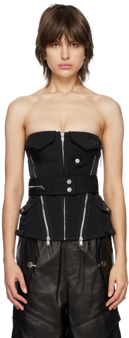 Dion Lee Black Aviator Corset Dion Lee