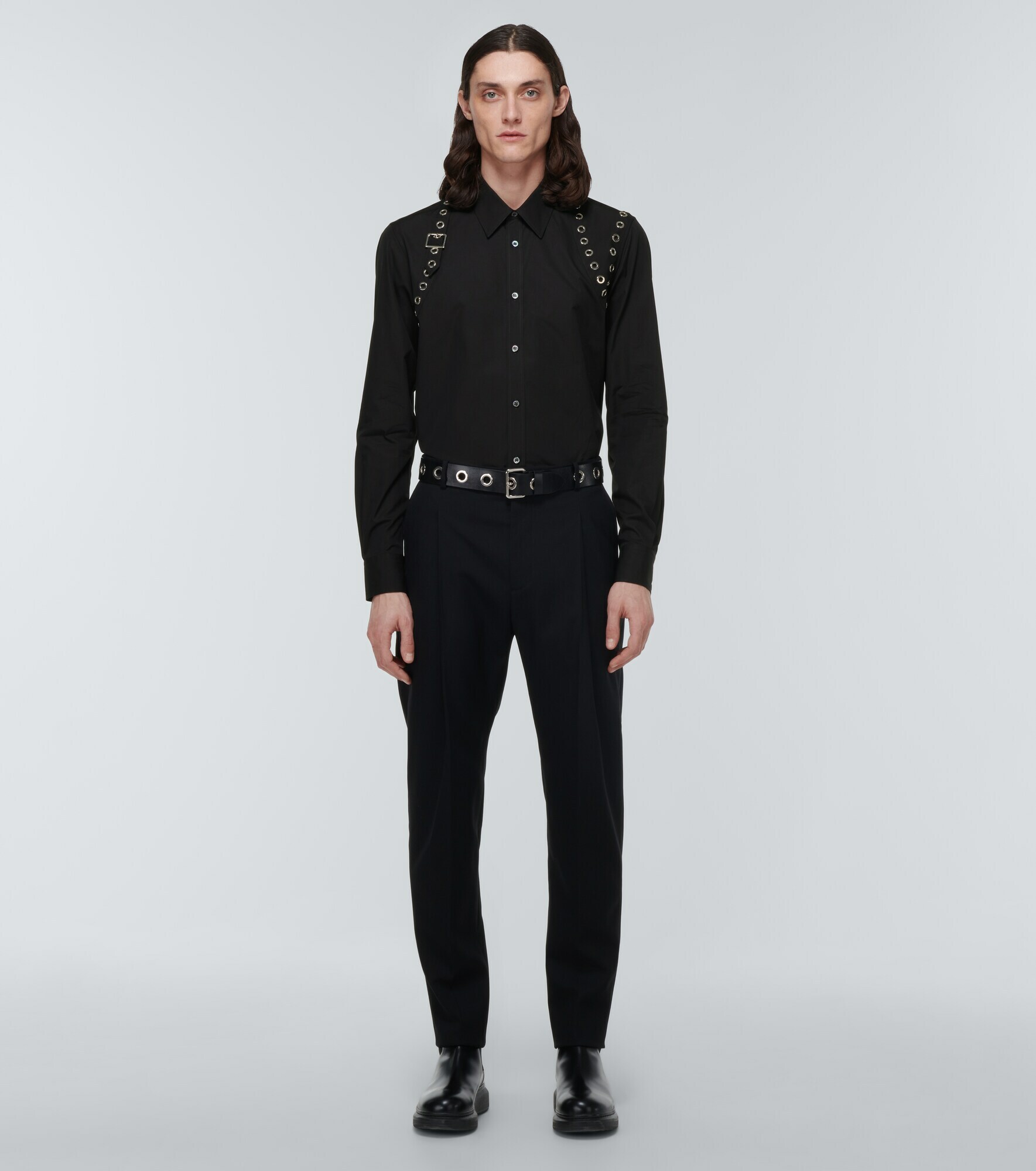 Alexander McQueen Harness poplin shirt Alexander McQueen