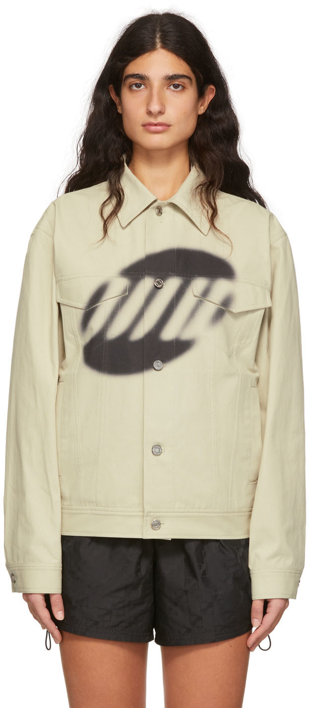 We11done Beige Denim Jacket We11done