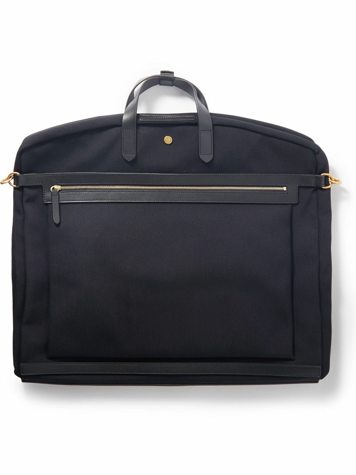 Mismo - Leather-Trimmed Canvas Suit Carrier Mismo