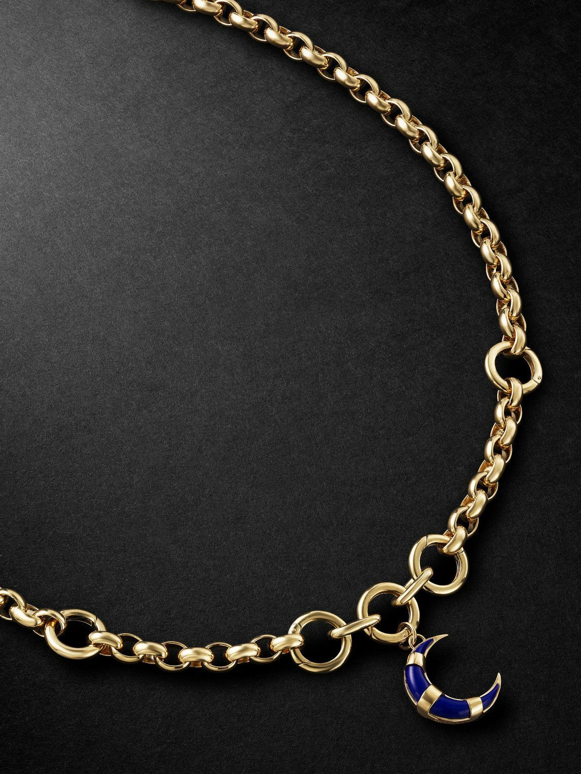Photo: Foundrae - Gold Lapis Lazuli Necklace