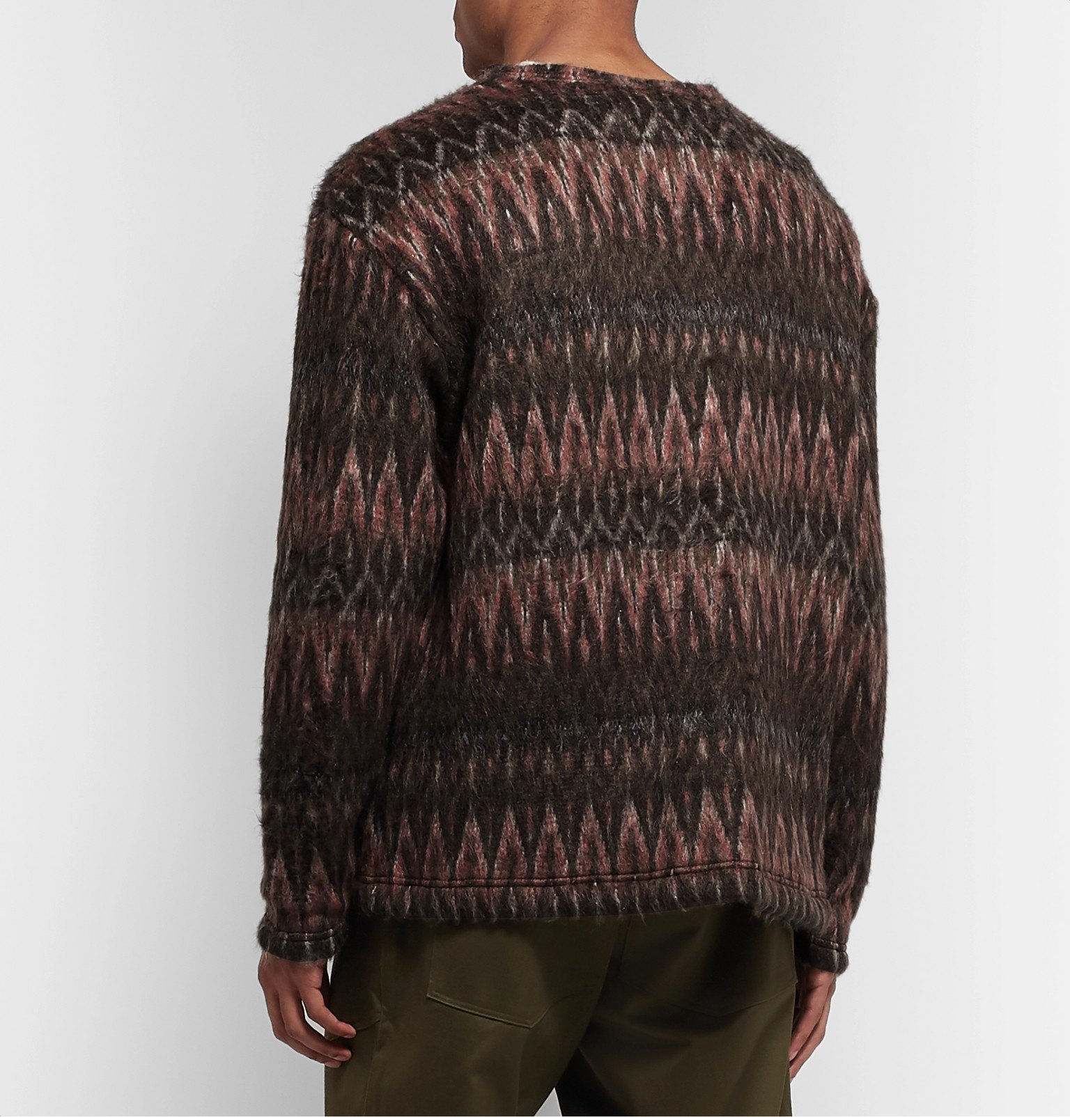 Monitaly - Brushed-Jacquard Cardigan 