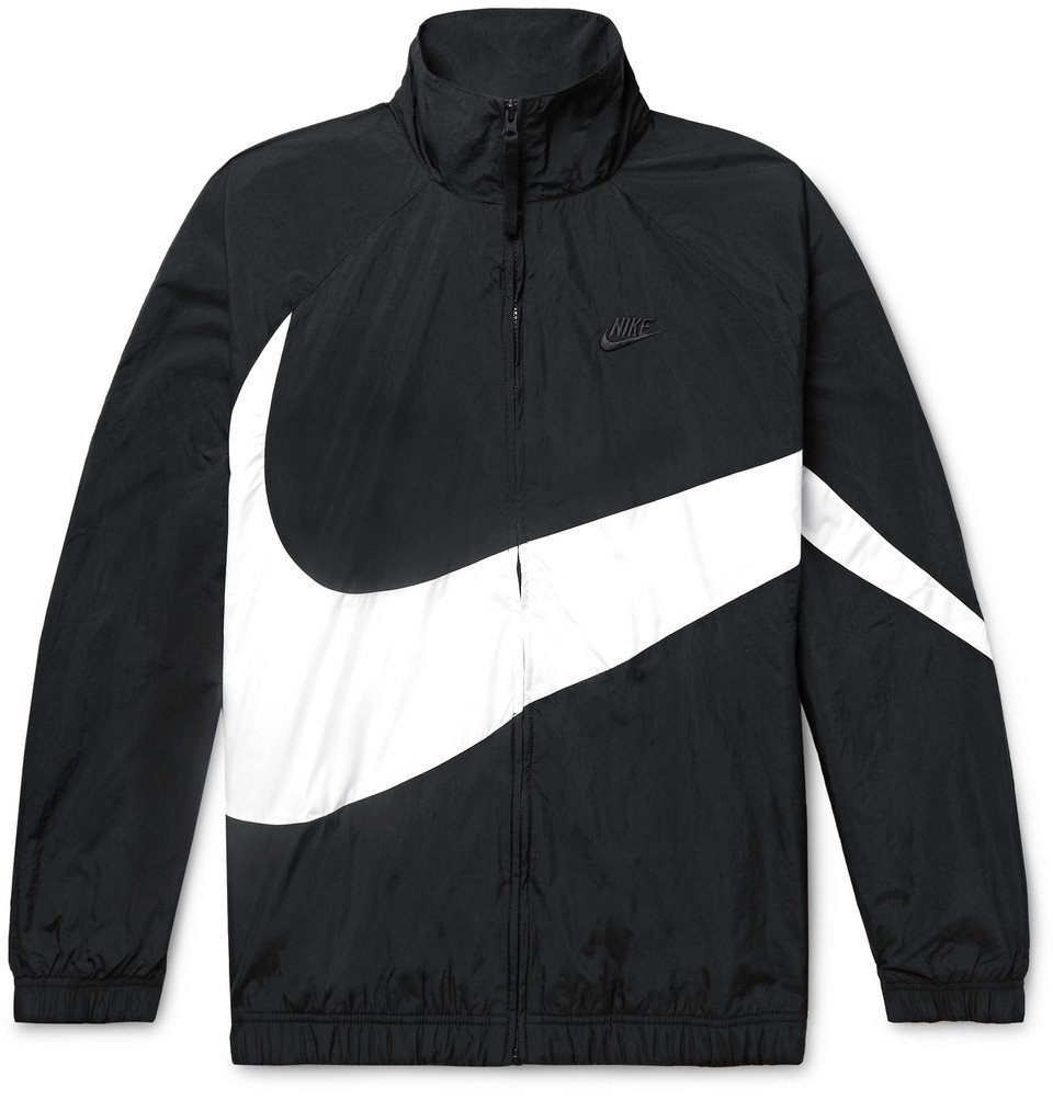 Nike - Sportswear Logo-Print Shell Jacket - Black Nike