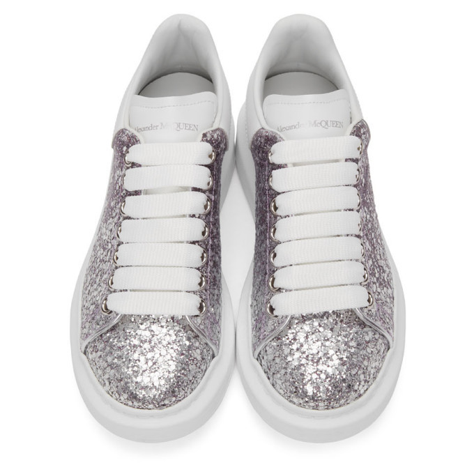 alexander mcqueen purple glitter