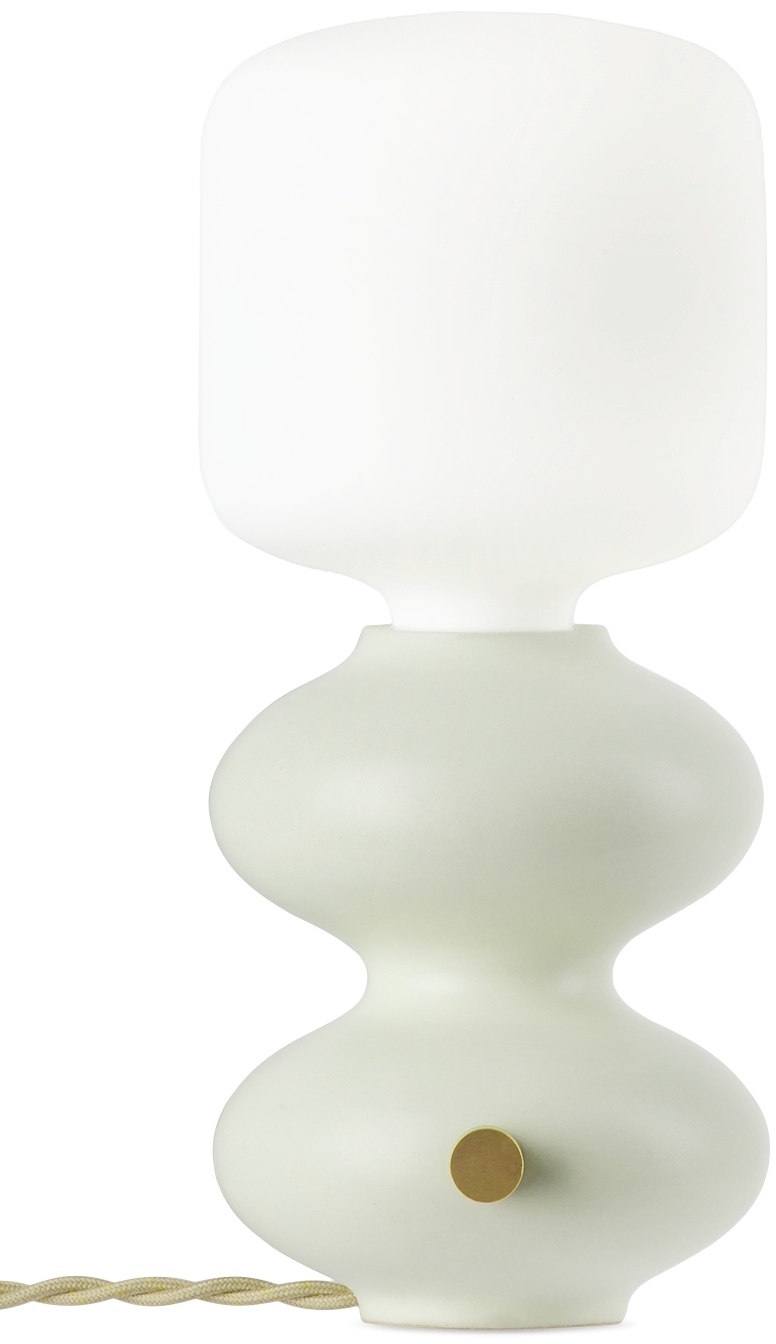 Forma Rosa Studio White Mini Wave Form Table Lamp