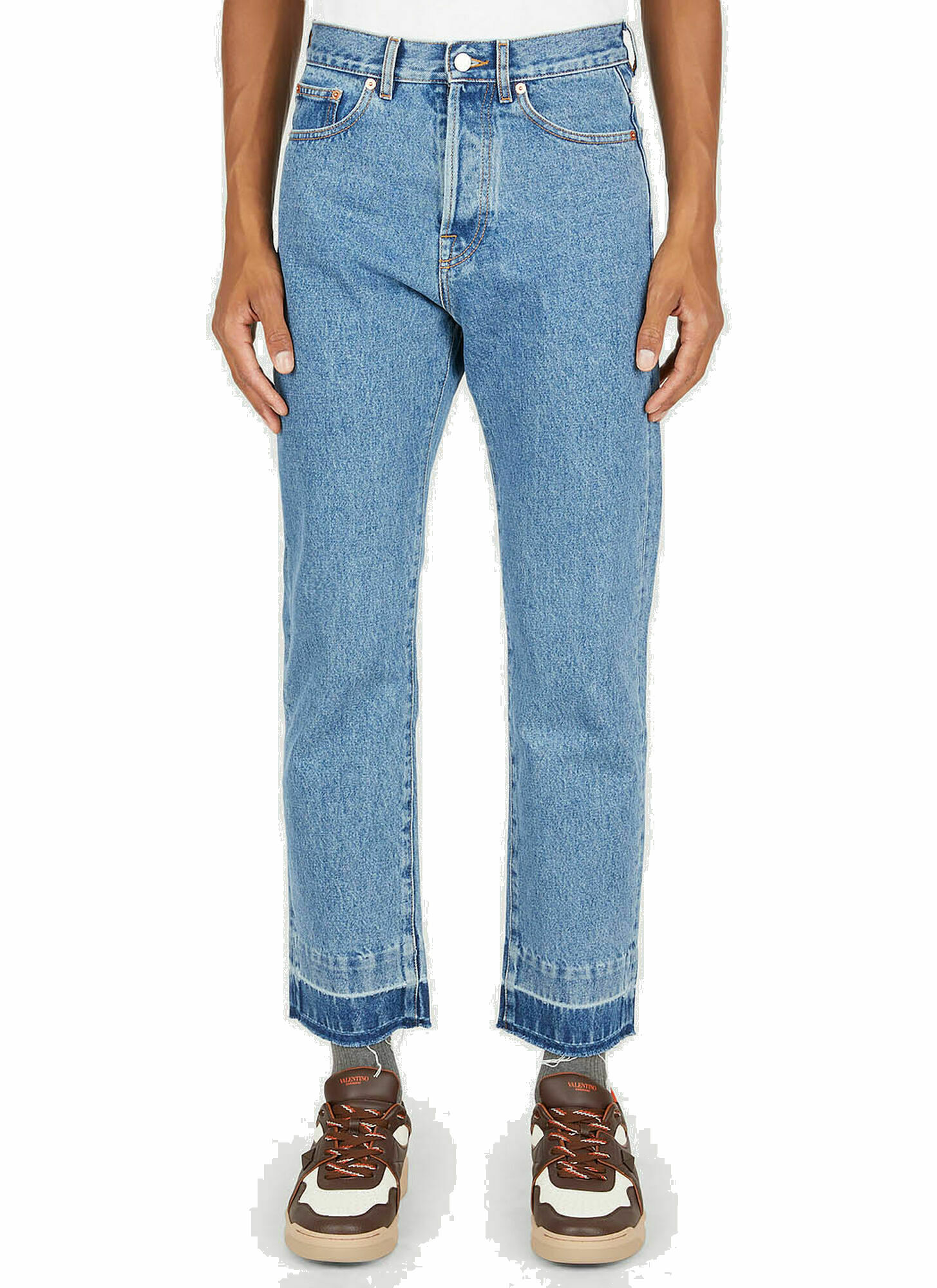 Photo: Tapered Vintage Style Jeans in Blue