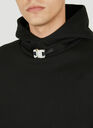 Buckle Hooded Sweatshirt in Black
