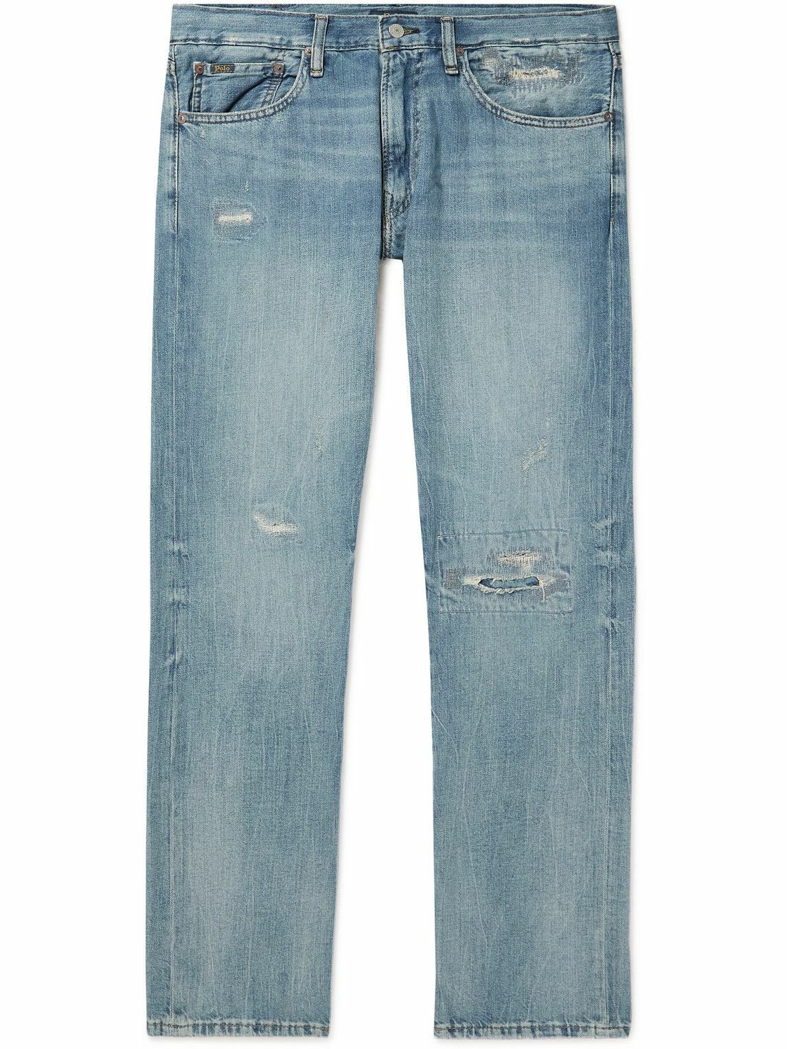 Polo Ralph Lauren - Slim-Fit Distressed Jeans - Blue
