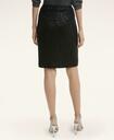 Brooks Brothers Women's Wool Blend Sequin A-Line Skirt | Black