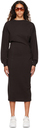 Isabel Marant Etoile Black Meg Midi Dress