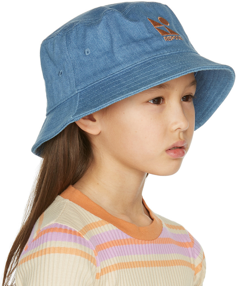 Repose AMS Kids Blue Denim Bucket Hat Repose AMS