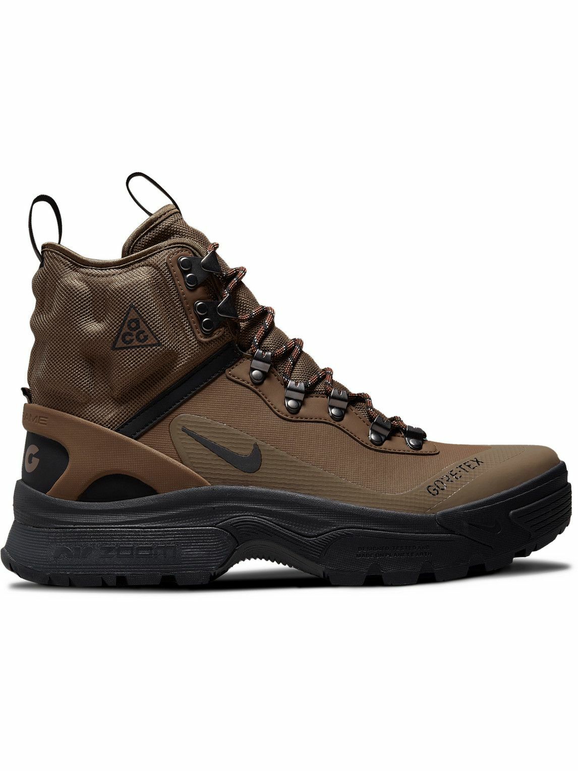 Nike - ACG Zoom Gaiadome High-Top Sneakers - Brown Nike