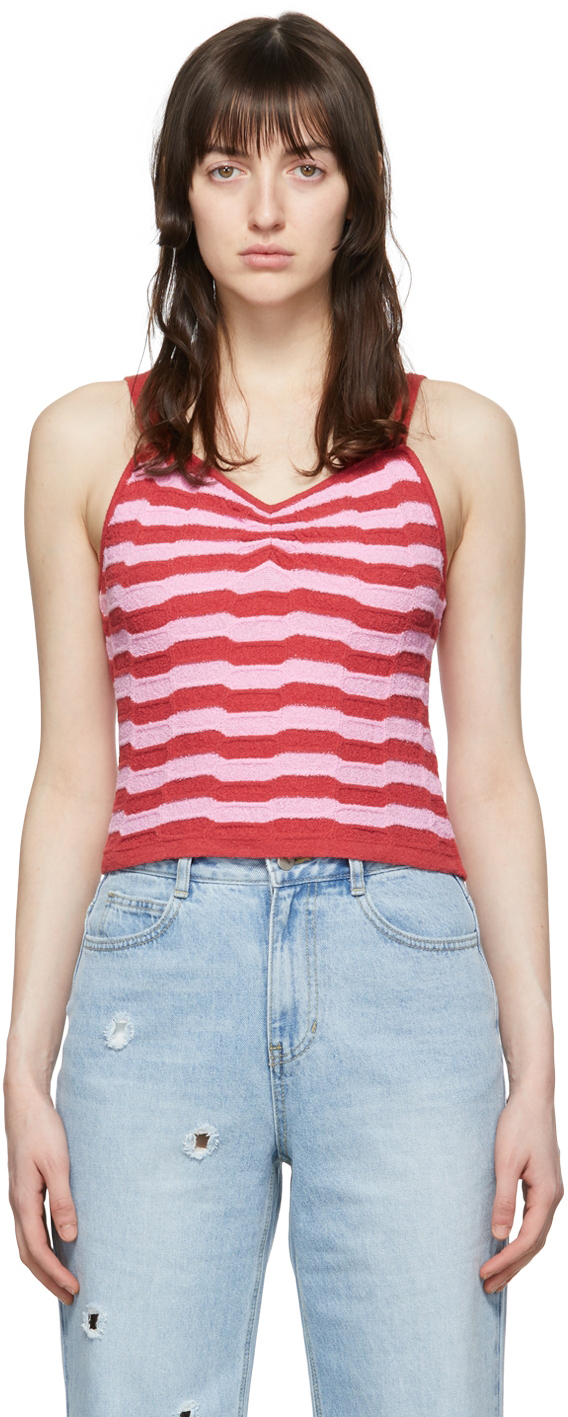Photo: SJYP Red Cotton Tank Top