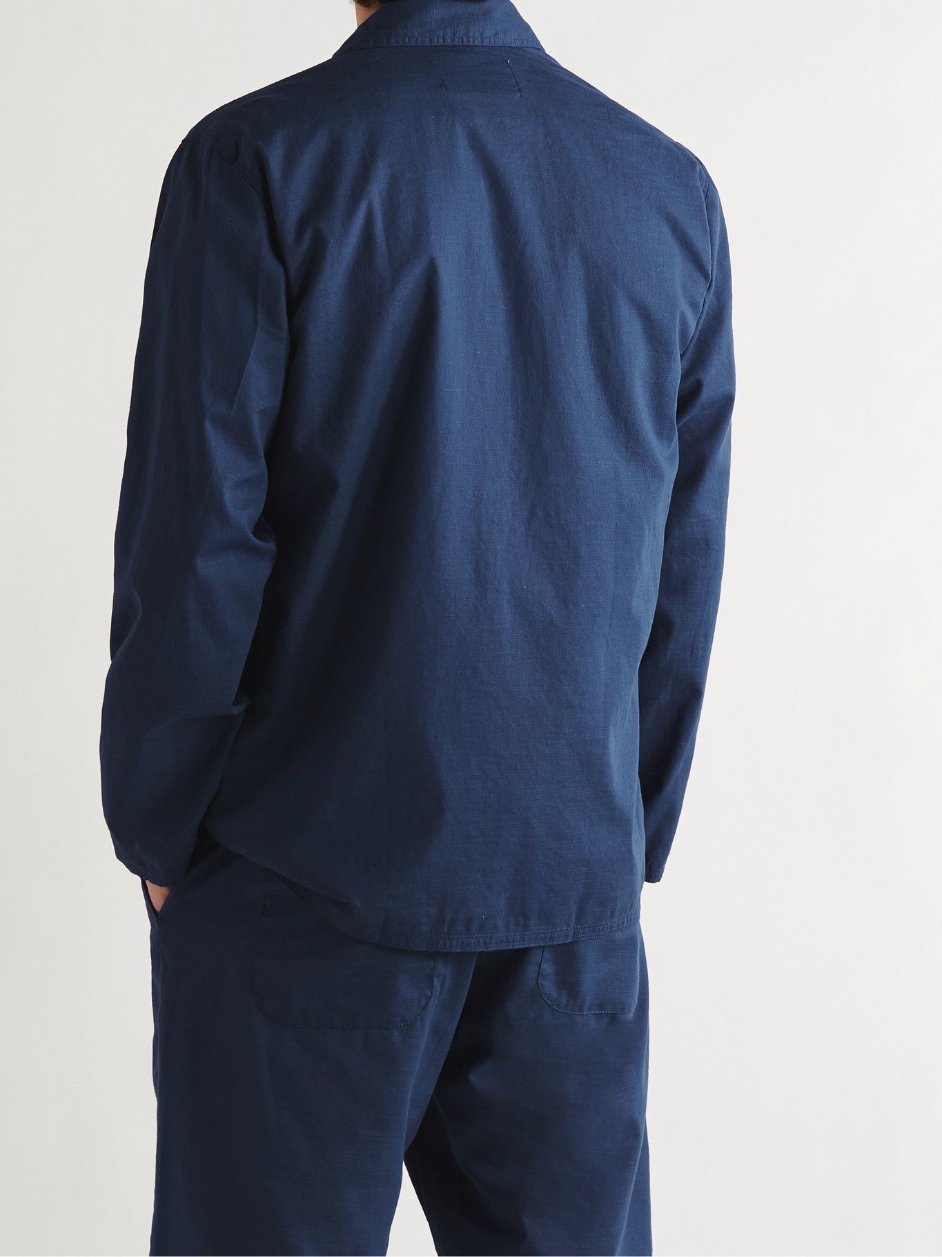 OLIVER SPENCER - Hockney Slub-Cotton Shirt Jacket - Blue