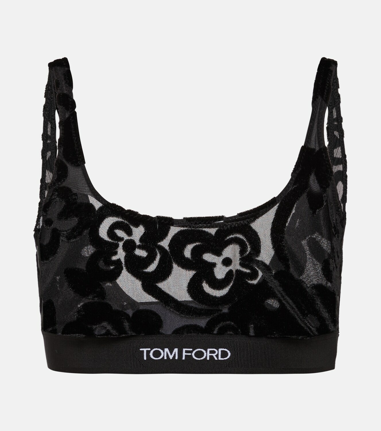 Tom Ford - Floral tulle devoré bralette TOM FORD