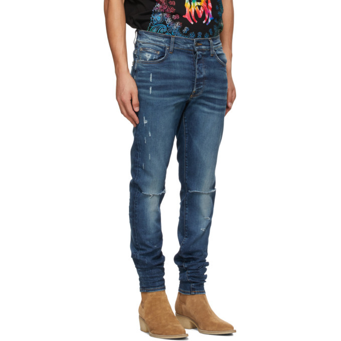 AMIRI Blue Slash Jeans Amiri