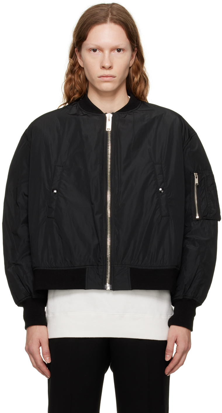 Photo: Undercover Black Embroidered Bomber Jacket