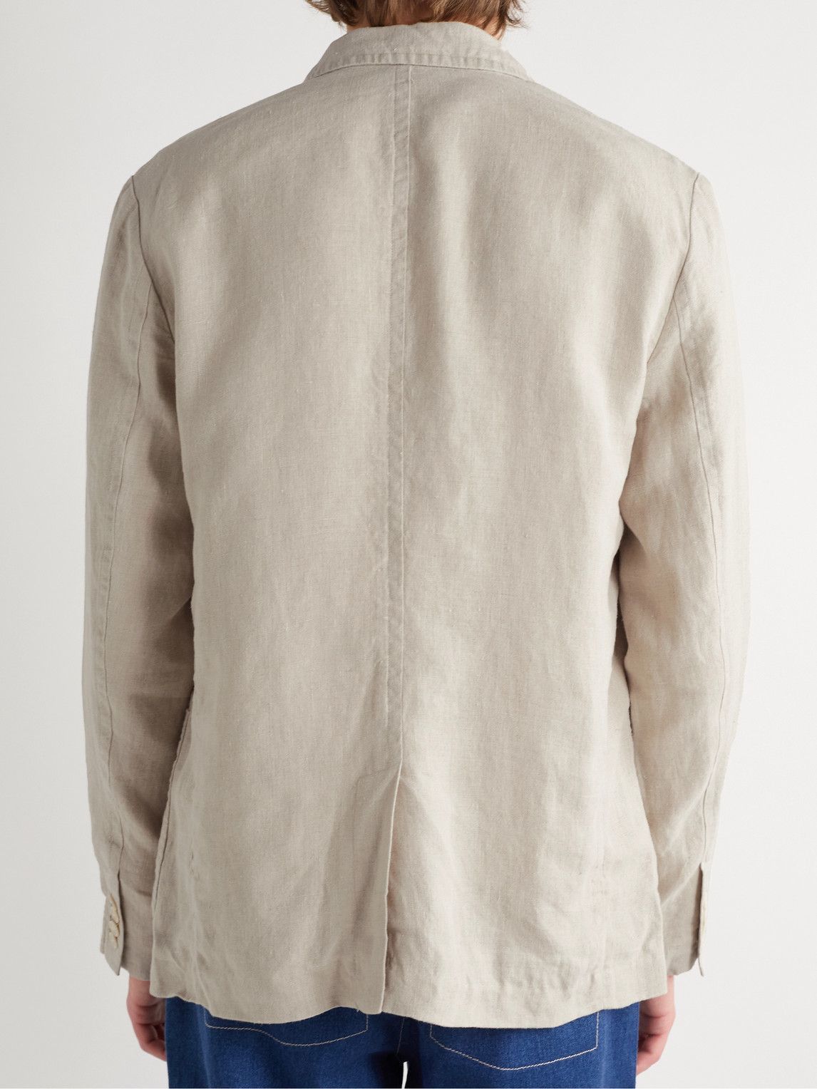 Alex Mill - Mercer Unstructured Garment-Dyed Linen Blazer - Neutrals ...