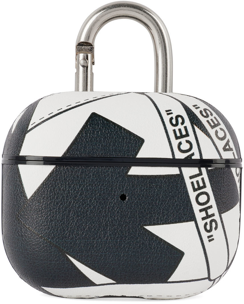 OffWhite White & Black 'OOO' AirPods 3rd Gen Case OffWhite