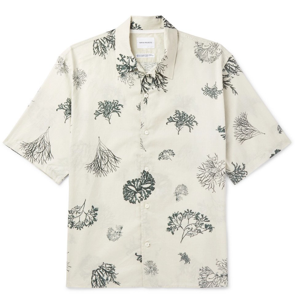 Norse Projects - Carsten Printed Cotton-Voile Shirt - Men - Off-white ...