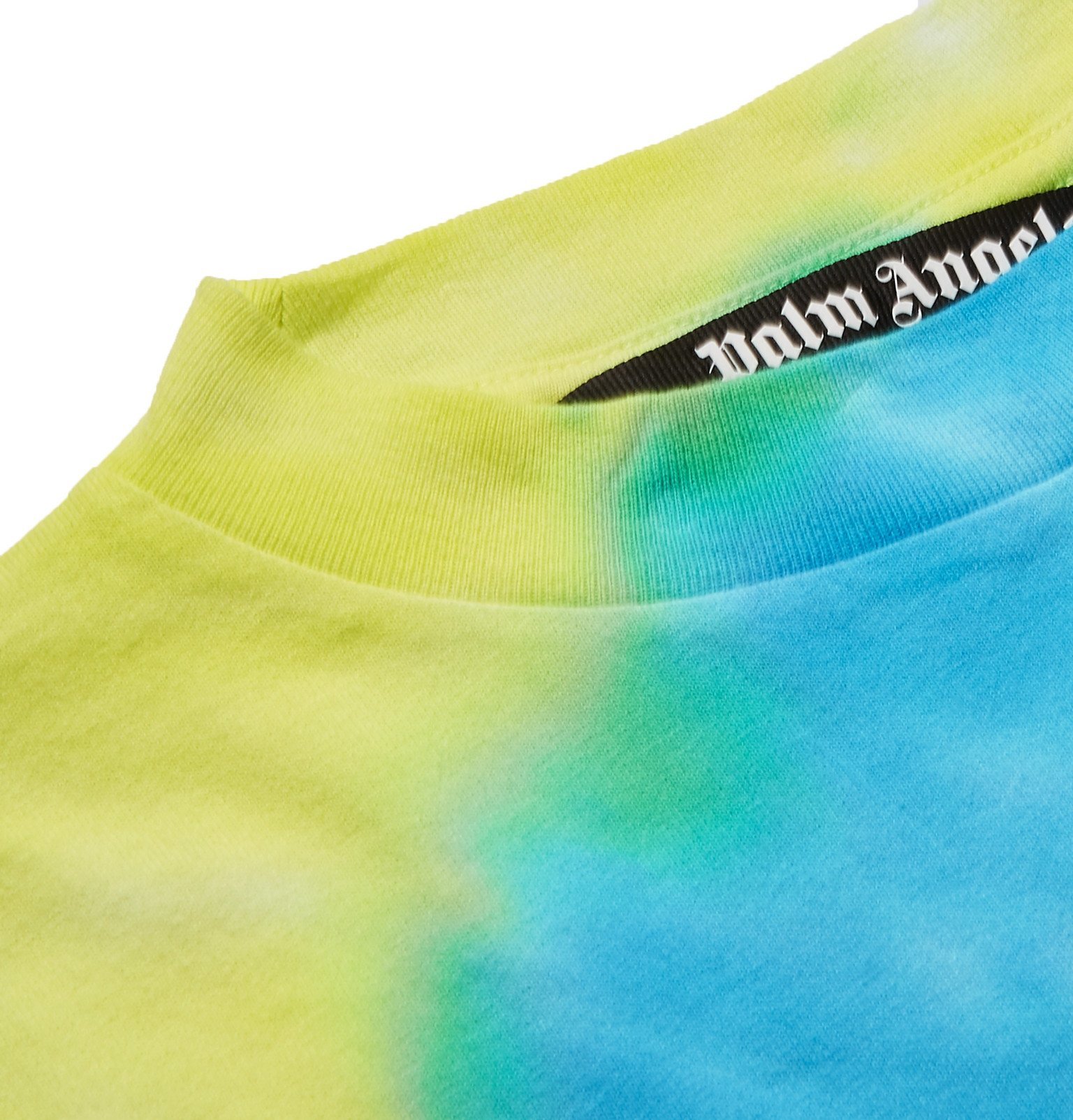 Oversized Logo-Print Tie-Dyed Cotton 