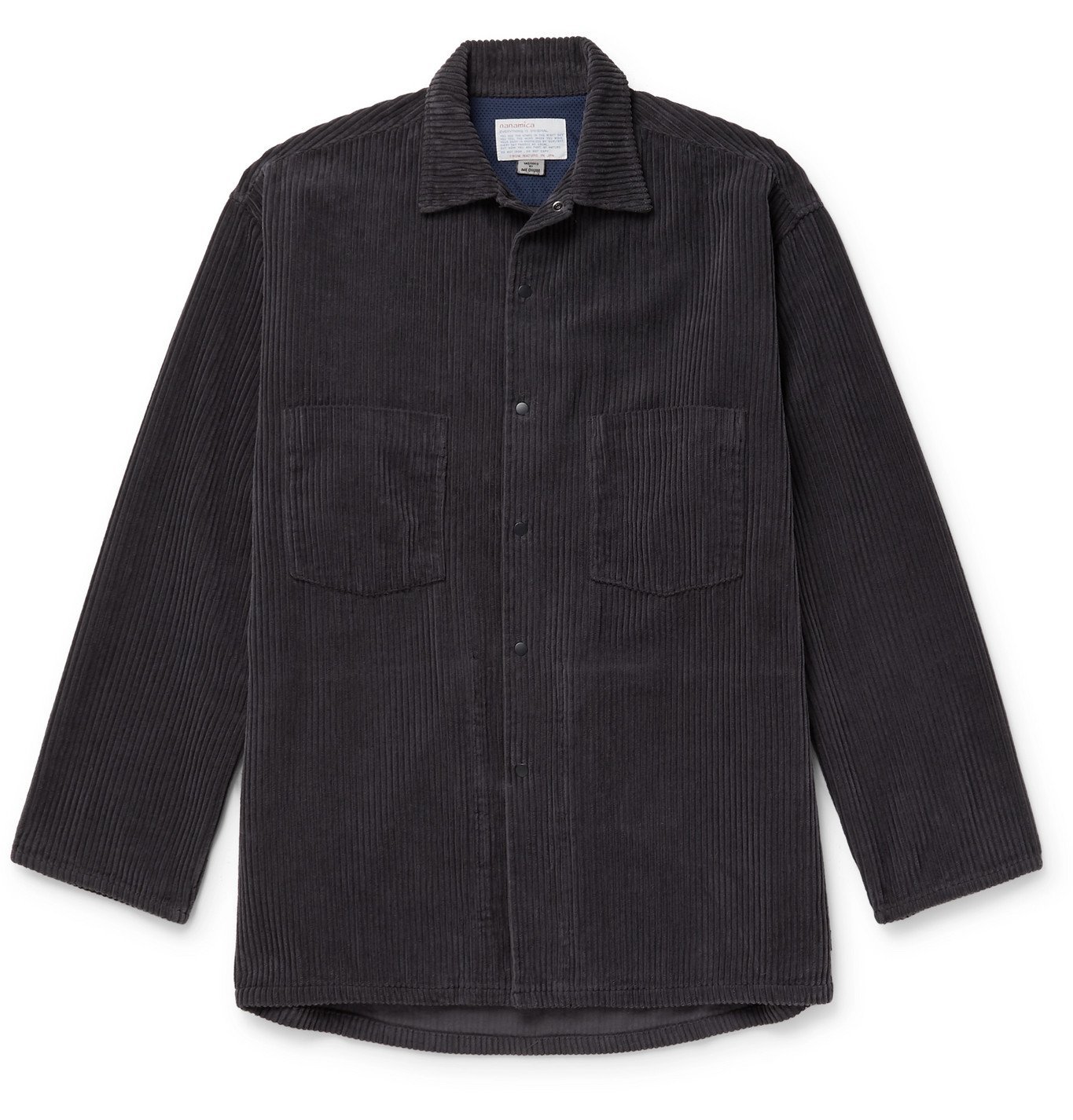 nanamica - Cotton-Corduroy Overshirt - Blue Nanamica