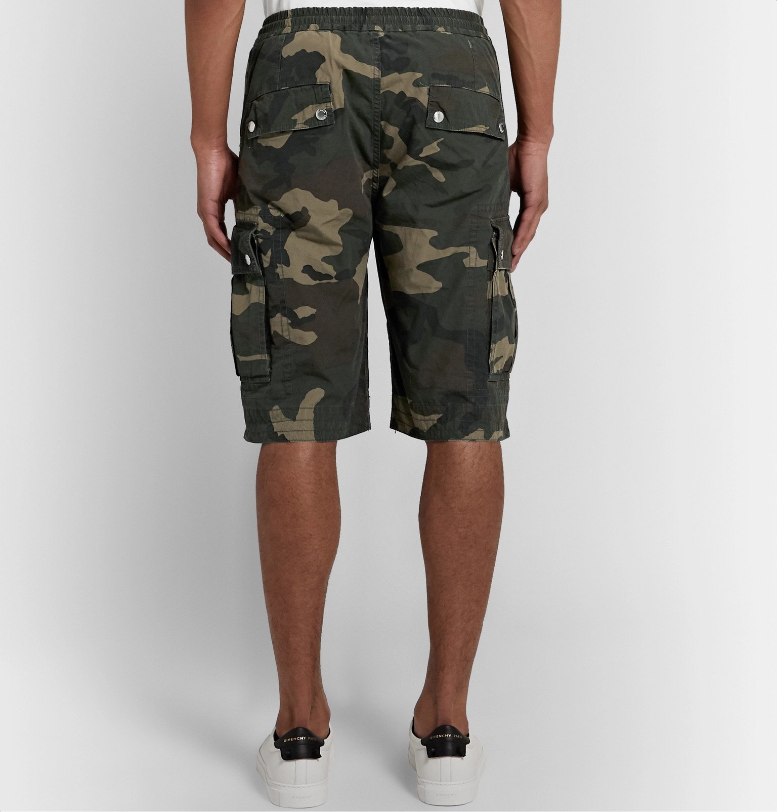 Balmain - Camouflage-Print Cotton-Canvas Cargo Shorts - Unknown 