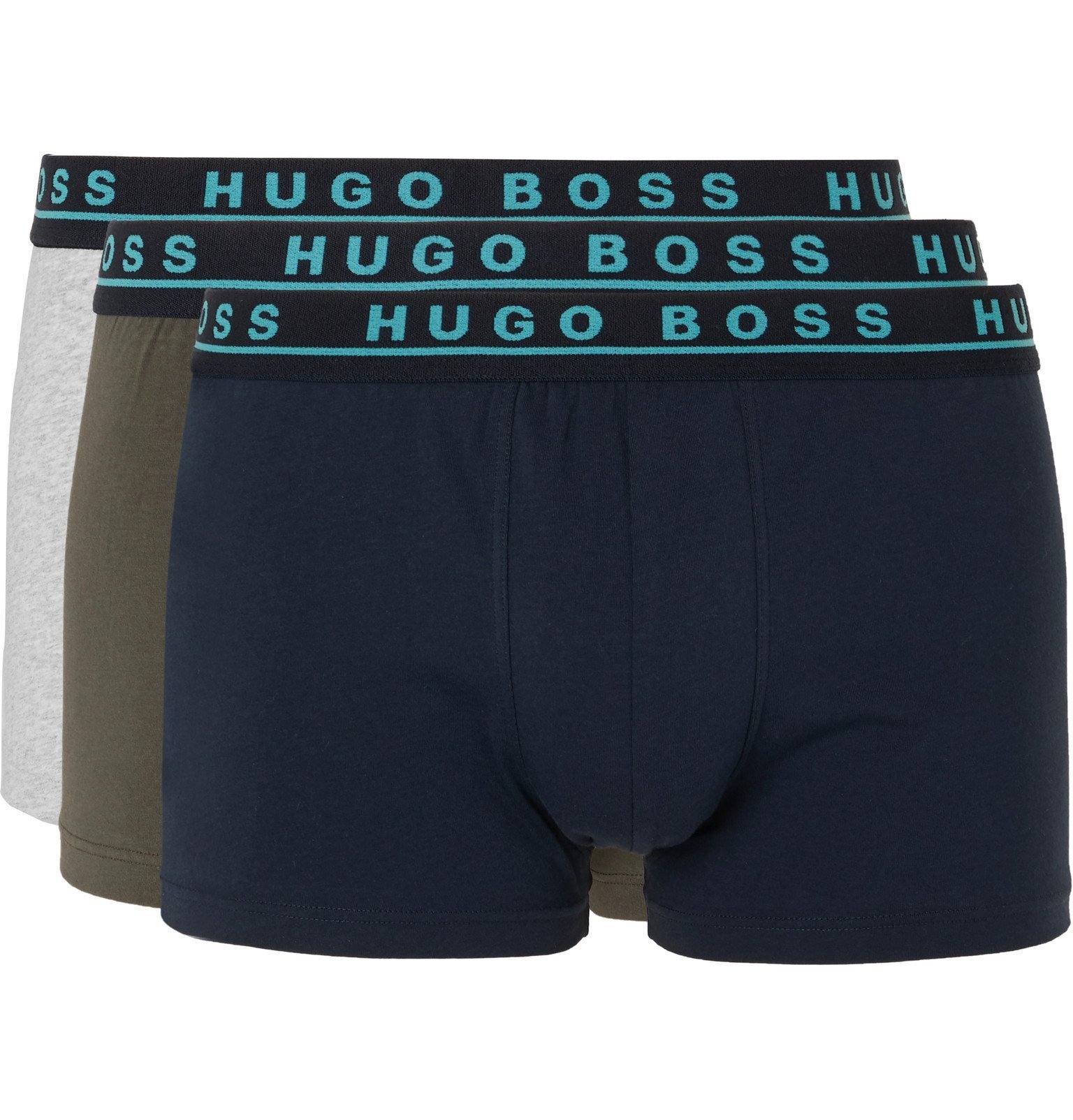 Hugo Boss - Three-Pack Stretch-Cotton Jersey Boxer Briefs - Multi Hugo Boss