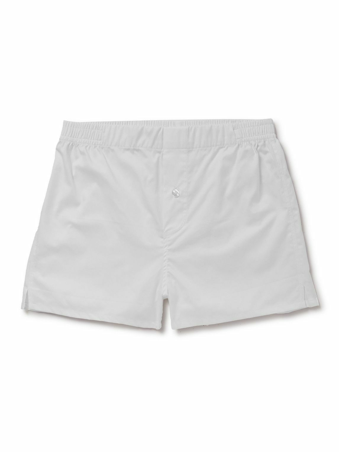 Hamilton And Hare The Occasion StretchCotton Boxer Shorts White