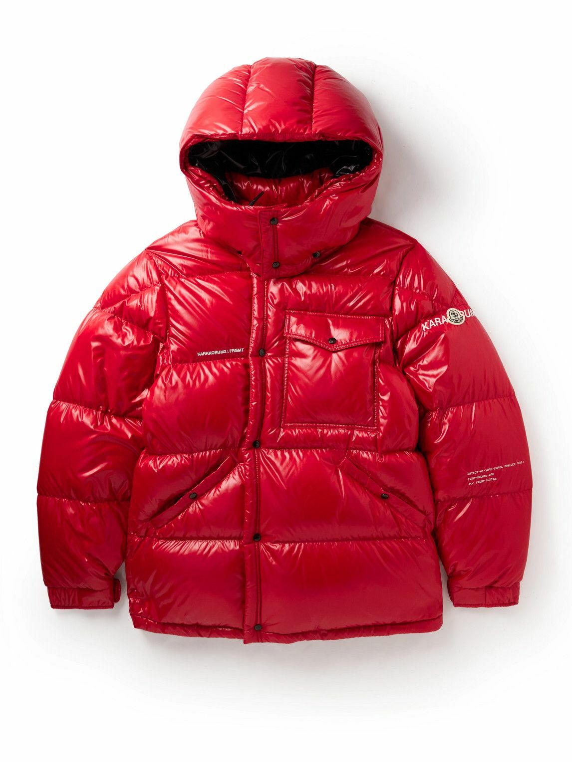 Moncler Genius - 7 Moncler FRGMT Hiroshi Fujiwara Quilted glossed-Shell ...