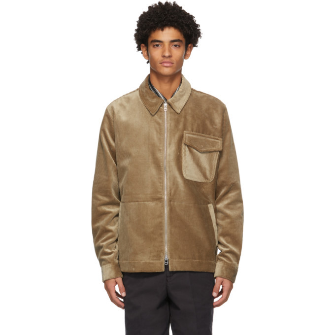 Schnaydermans Tan Corduroy Zip Jacket Schnaydermans