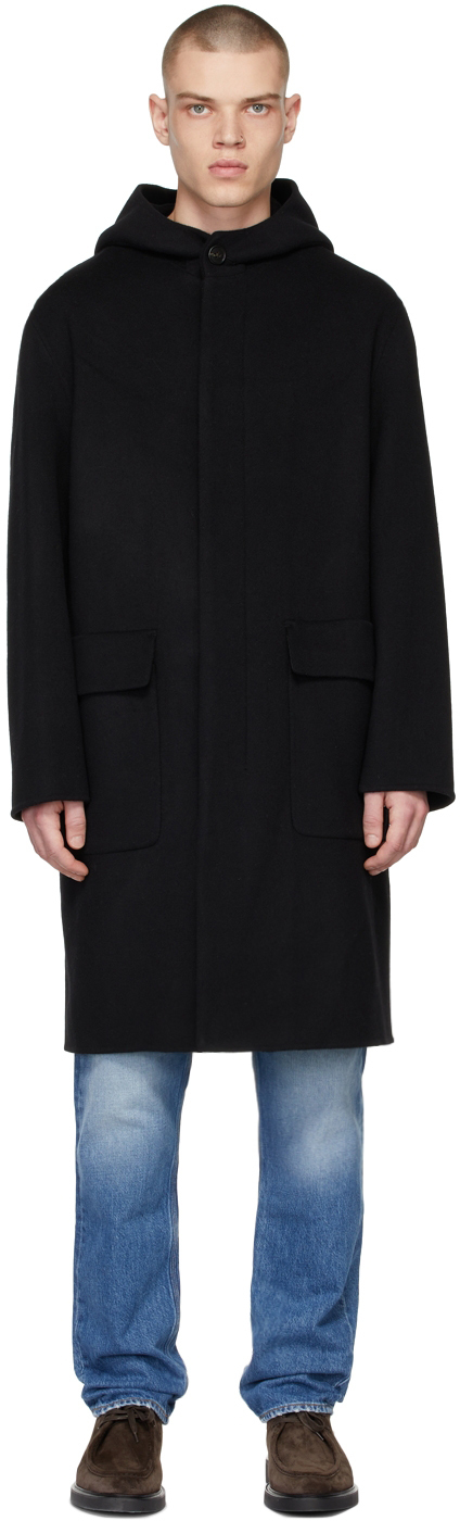 theory hooded wool coat