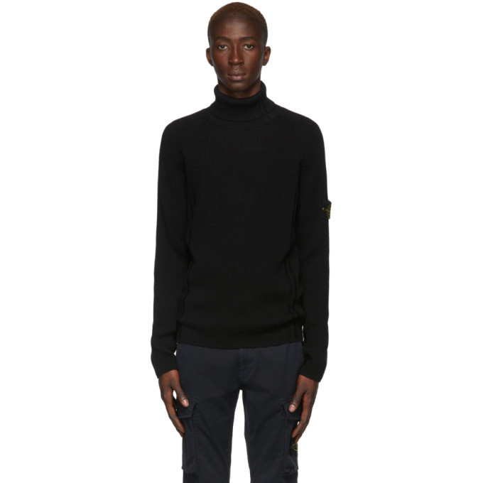 stone island black turtleneck