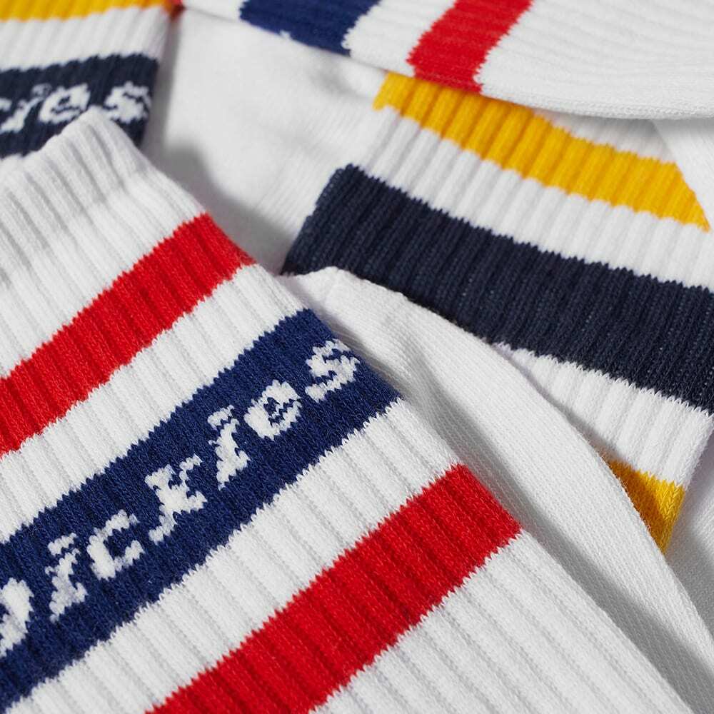 Dickies Men's Genola Sock 2 Pack in White Dickies Construct