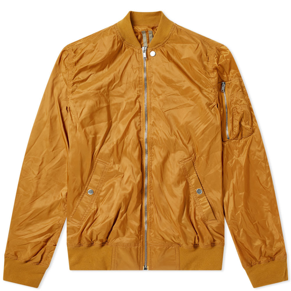 Rick Owens DRKSHDW Nylon Flight MA-1 Bomber Jacket Topaz Rick