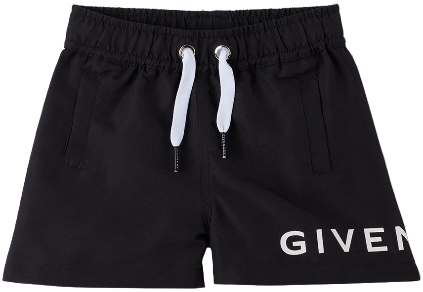 Givenchy Baby Black Drawstring Swim Shorts Givenchy