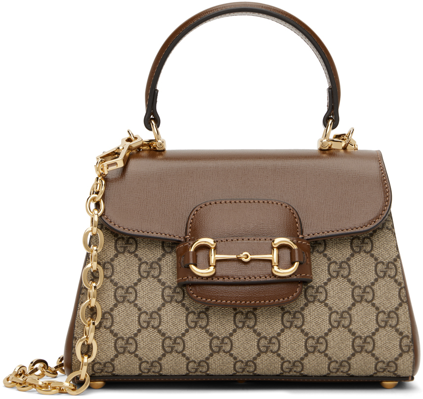 Gucci Brown Mini Horsebit 1955 Bag Gucci