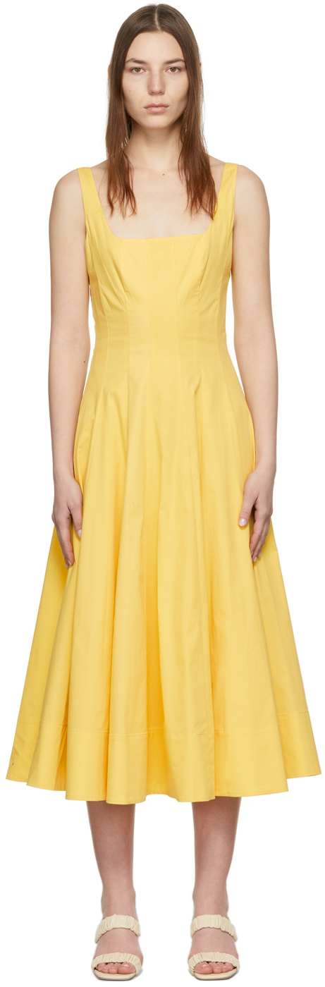 staud yellow dress