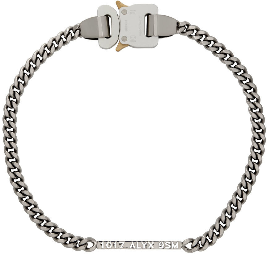 1017 ALYX 9SM Silver Buckle Necklace