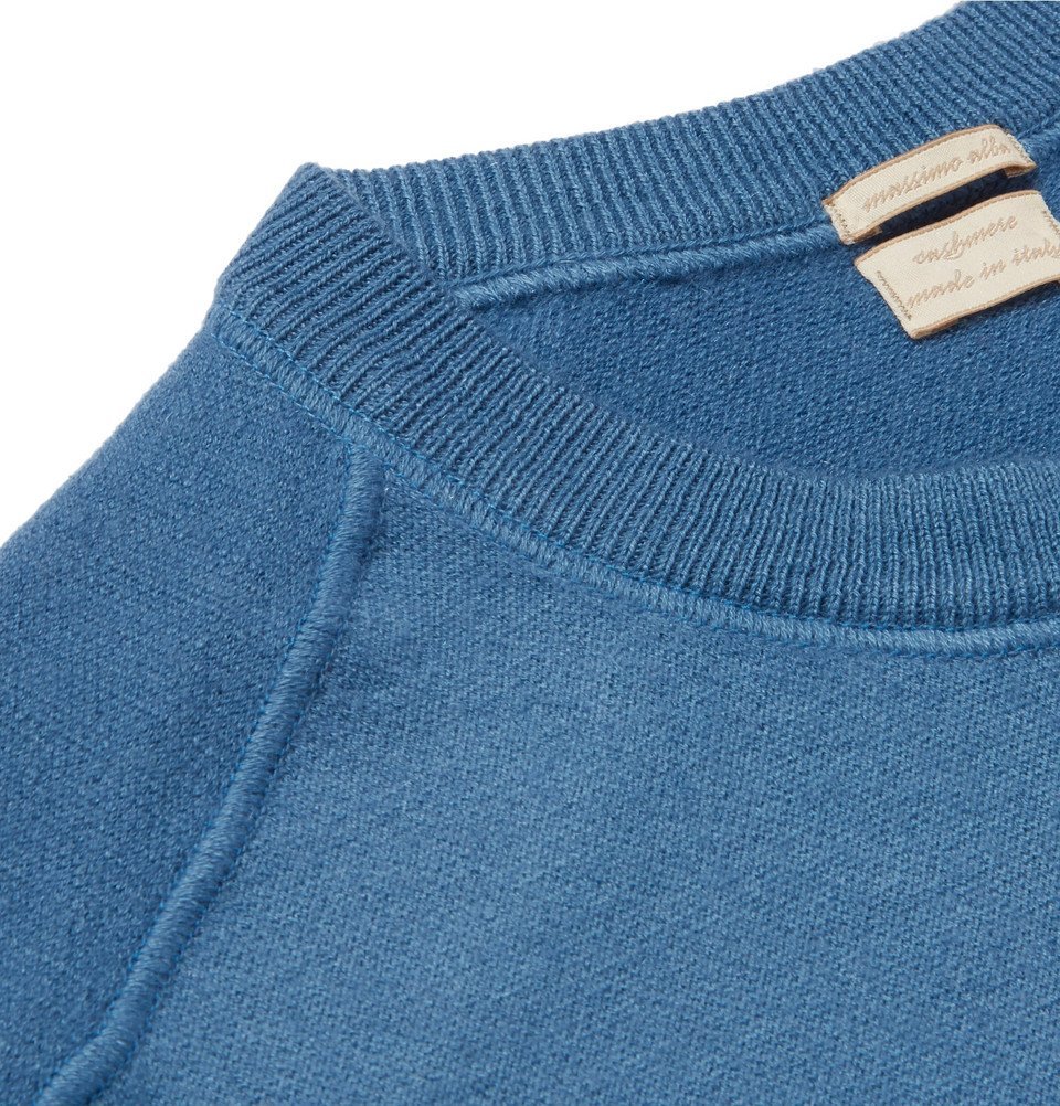 Massimo Alba - Watercolour-Dyed Cashmere Sweater - Men - Azure Massimo Alba