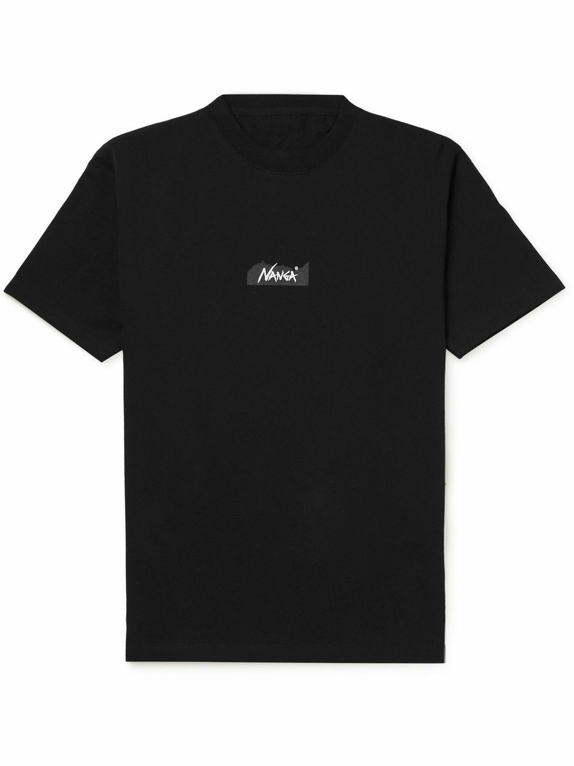 Nanga - Logo-Print Jersey T-Shirt - Black Nanga