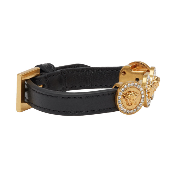 Versace Gold and Black Tribute Bracelet Versace