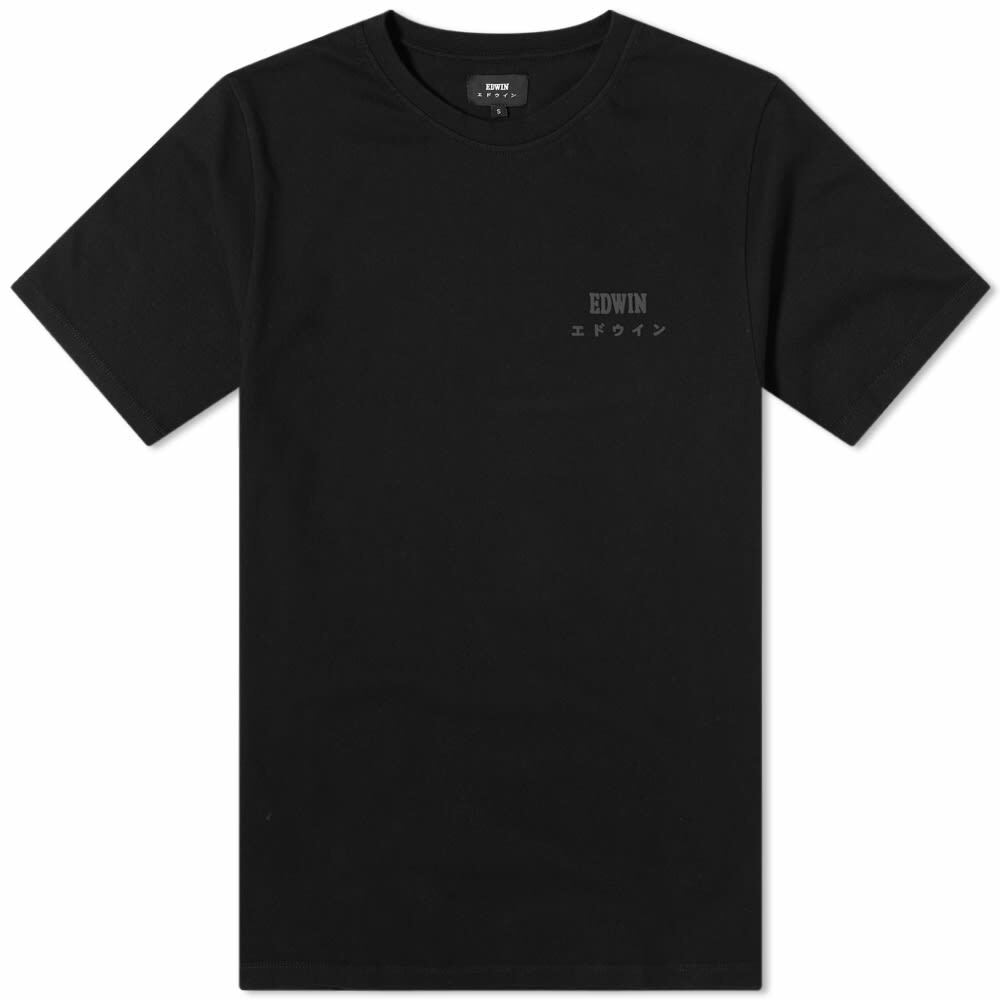 Edwin Men's Logo Chest T-Shirt in Black Edwin