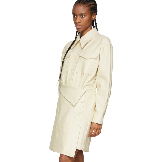 low classic faux leather trench coat